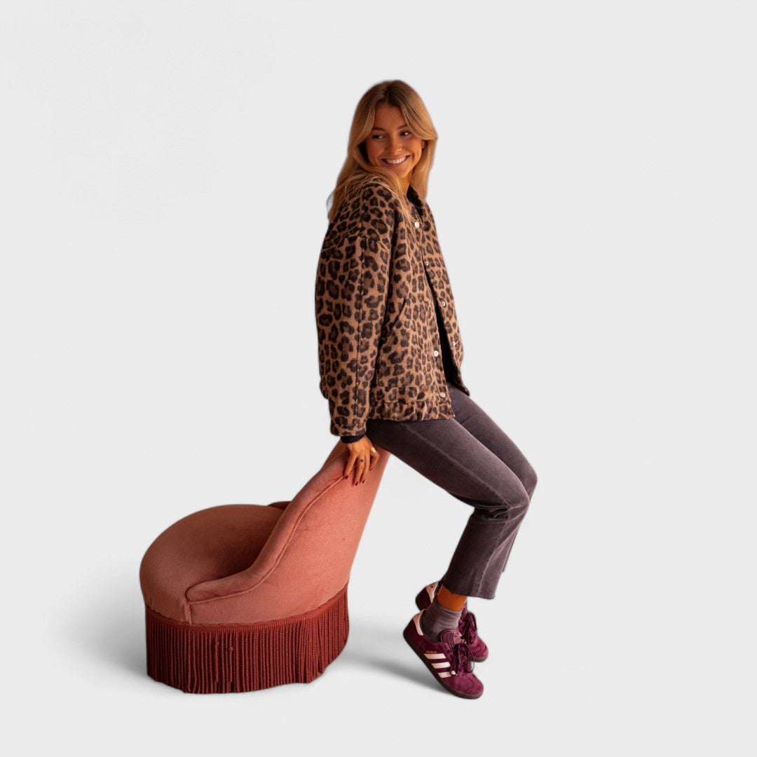 Roosa | Moodne leopardimustriga jakk